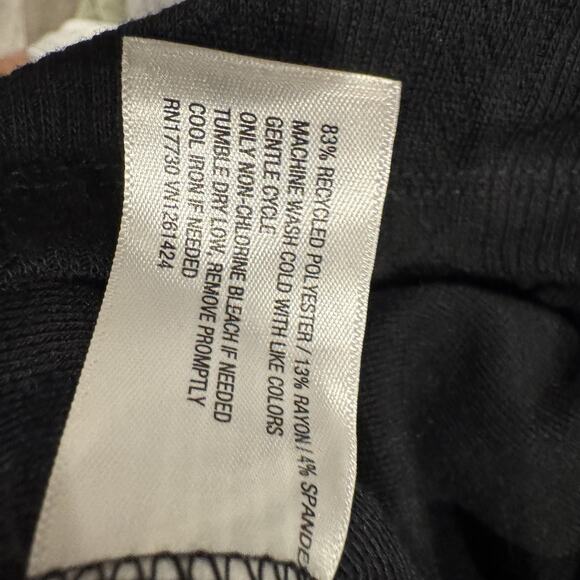 Wild Fable Women Small Trendy Square Neck Black Long Sleeve Pointelle Shirt New - Picture 5 of 8